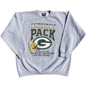 Vintage Packers Starter Graphic NFL Crewneck Sweatshirt